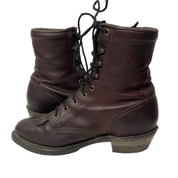 DOUBLE-H Vintage Women's 8" Lacer Briar Pitstop Leather Western Work Boo… - Picture 7 of 12